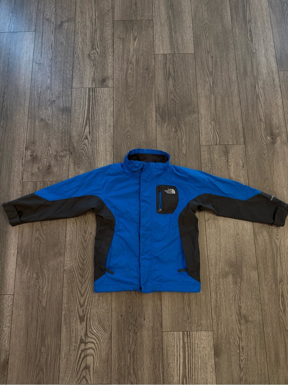 The North Face Blue Black Boys Size: XS (6) Windbreaker Rain Coat Jacket